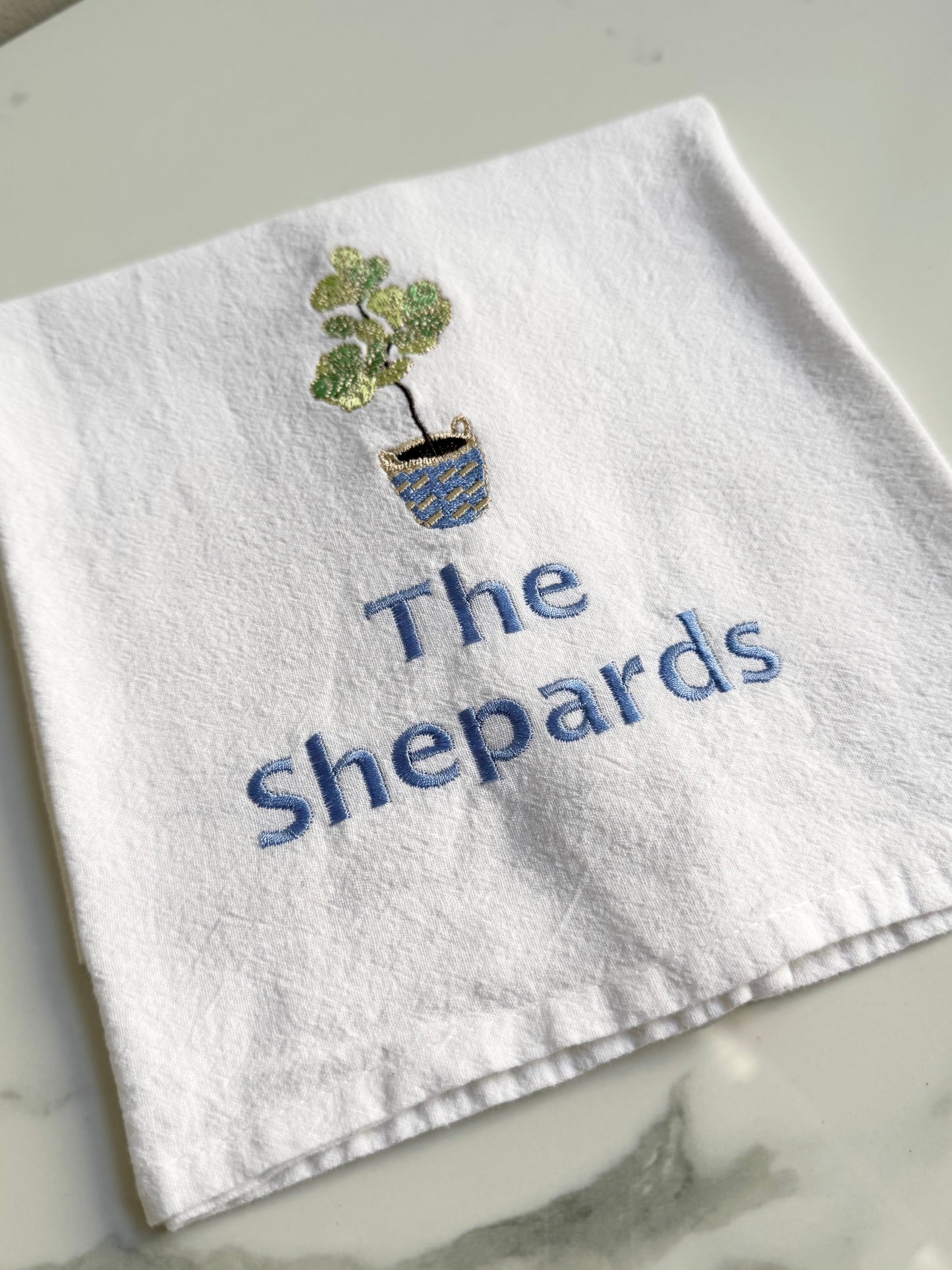 Fiddle Fig Leaf Dish Towel