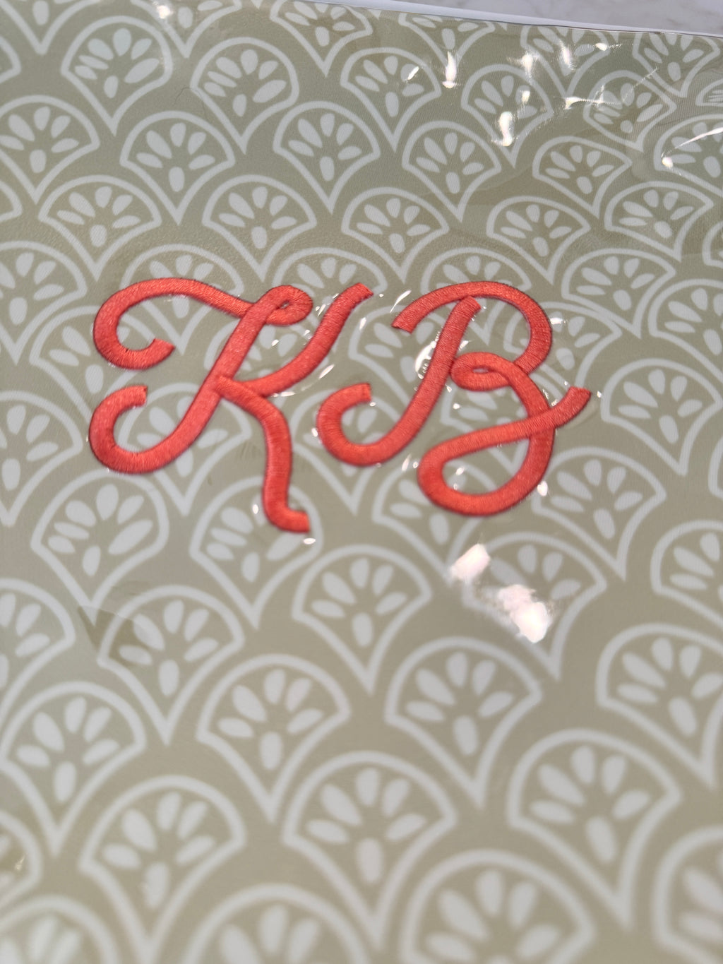 Glossy Patterned Toiletry Bag