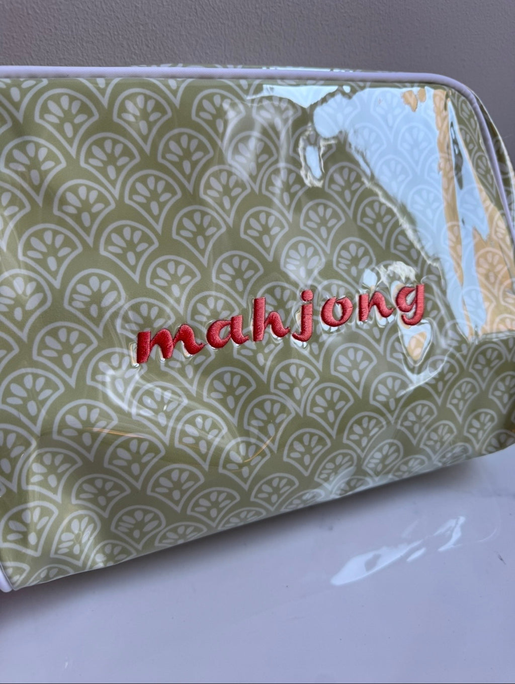 Glossy Patterned Toiletry Bag