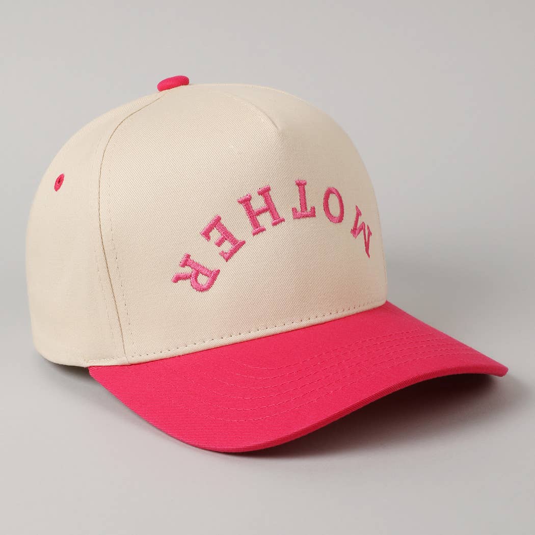 MOTHER Upside Down Lettering Embroidery Cap: MINT / ONE SIZE
