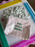 Mahjong Bag “say crack again”
