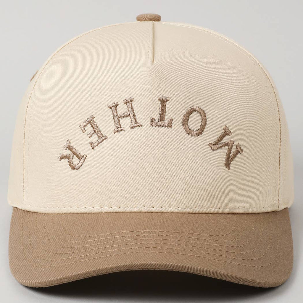 MOTHER Upside Down Lettering Embroidery Cap: MINT / ONE SIZE