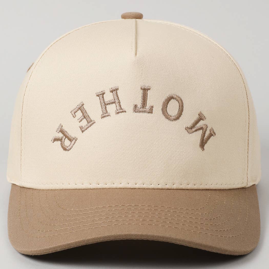MOTHER Upside Down Lettering Embroidery Cap: MINT / ONE SIZE
