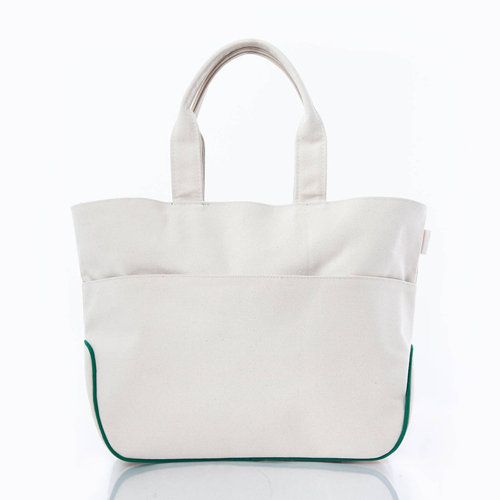 Pickleball Bag: Natural & Emerald