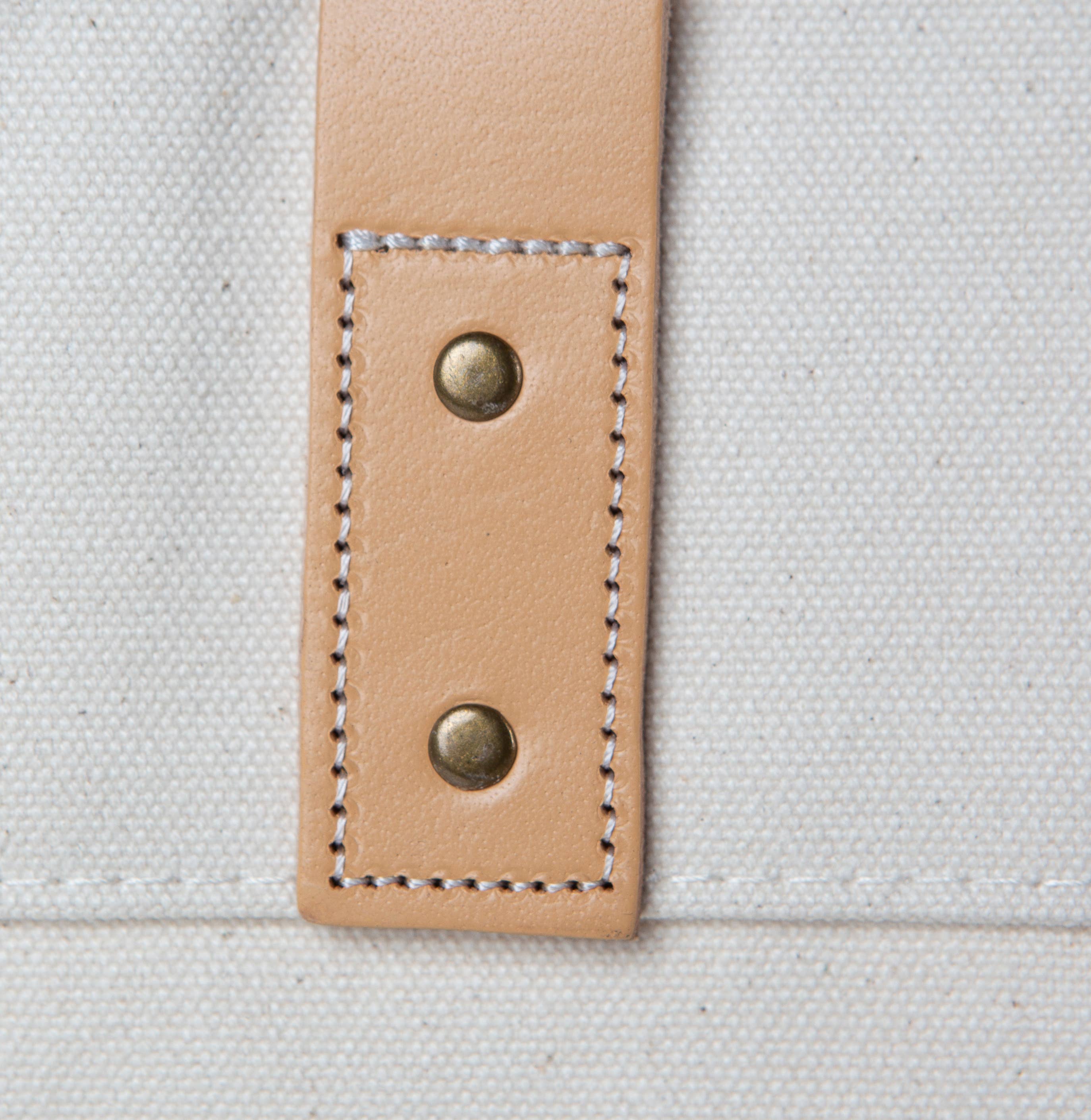 Natural Canvas Box Tote