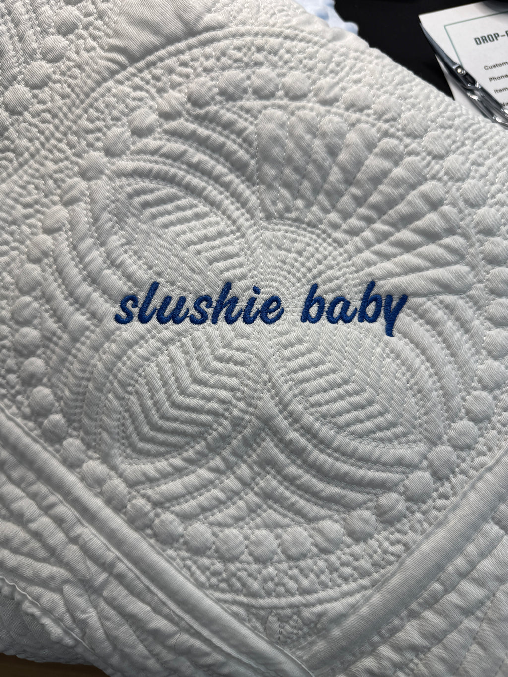 Jocelyn’s blanket and quilt