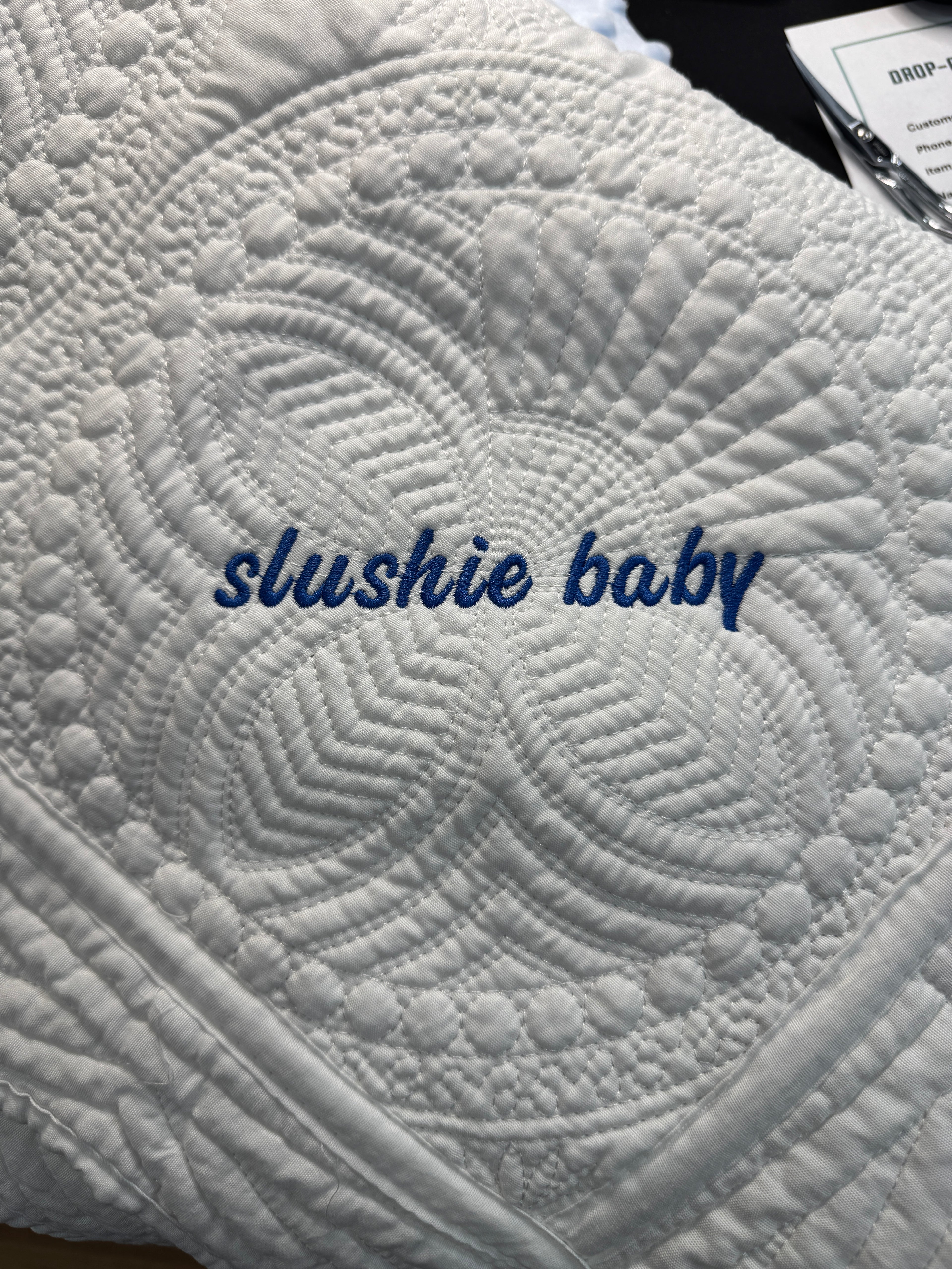Jocelyn’s blanket and quilt