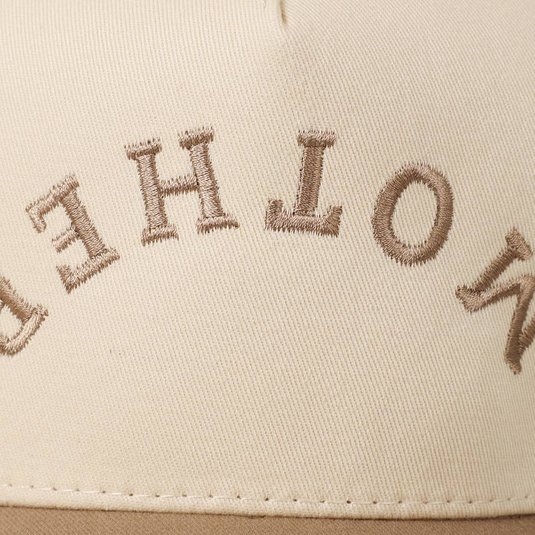 MOTHER Upside Down Lettering Embroidery Cap: MINT / ONE SIZE