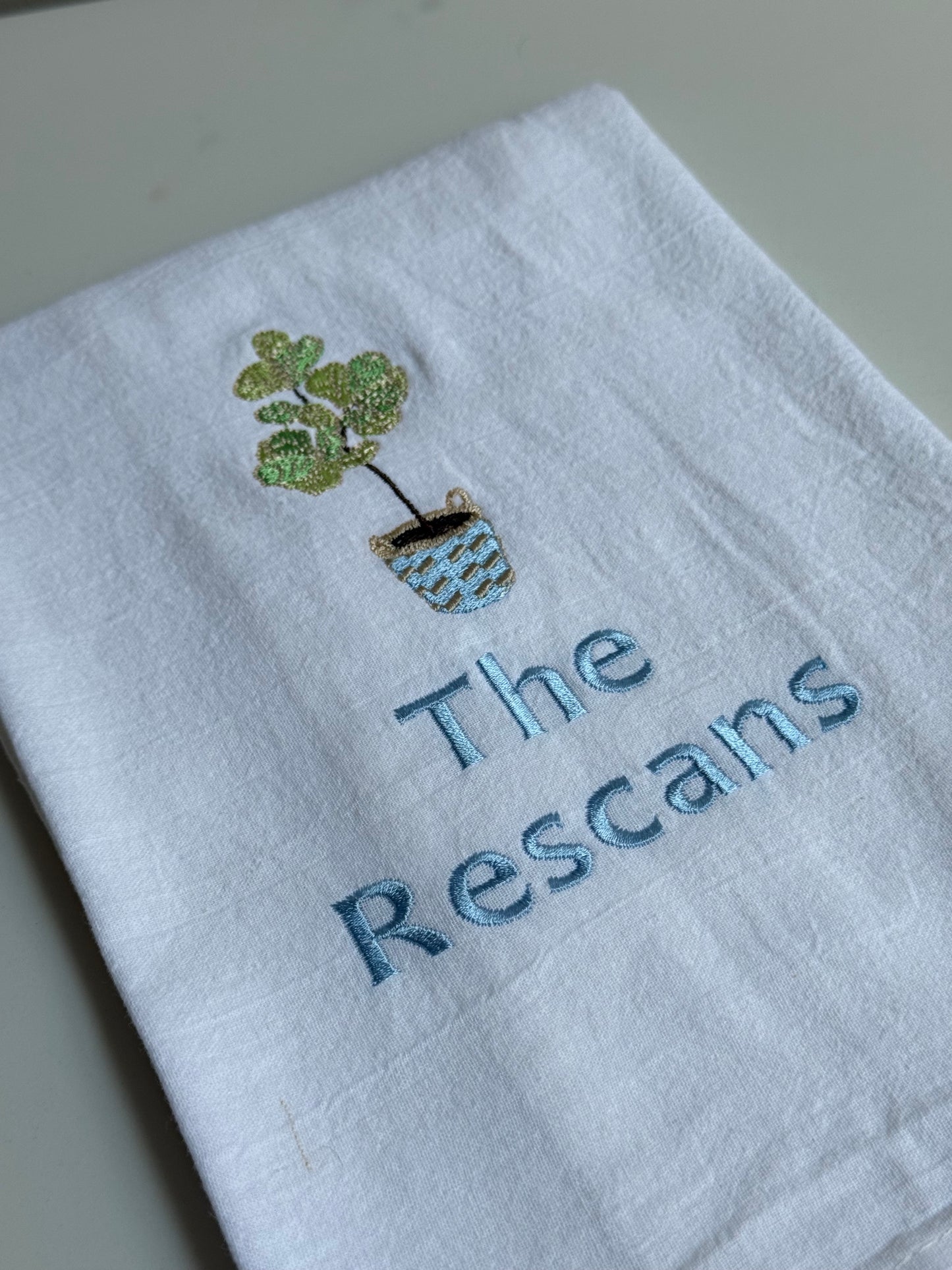 Fiddle Fig Leaf Dish Towel