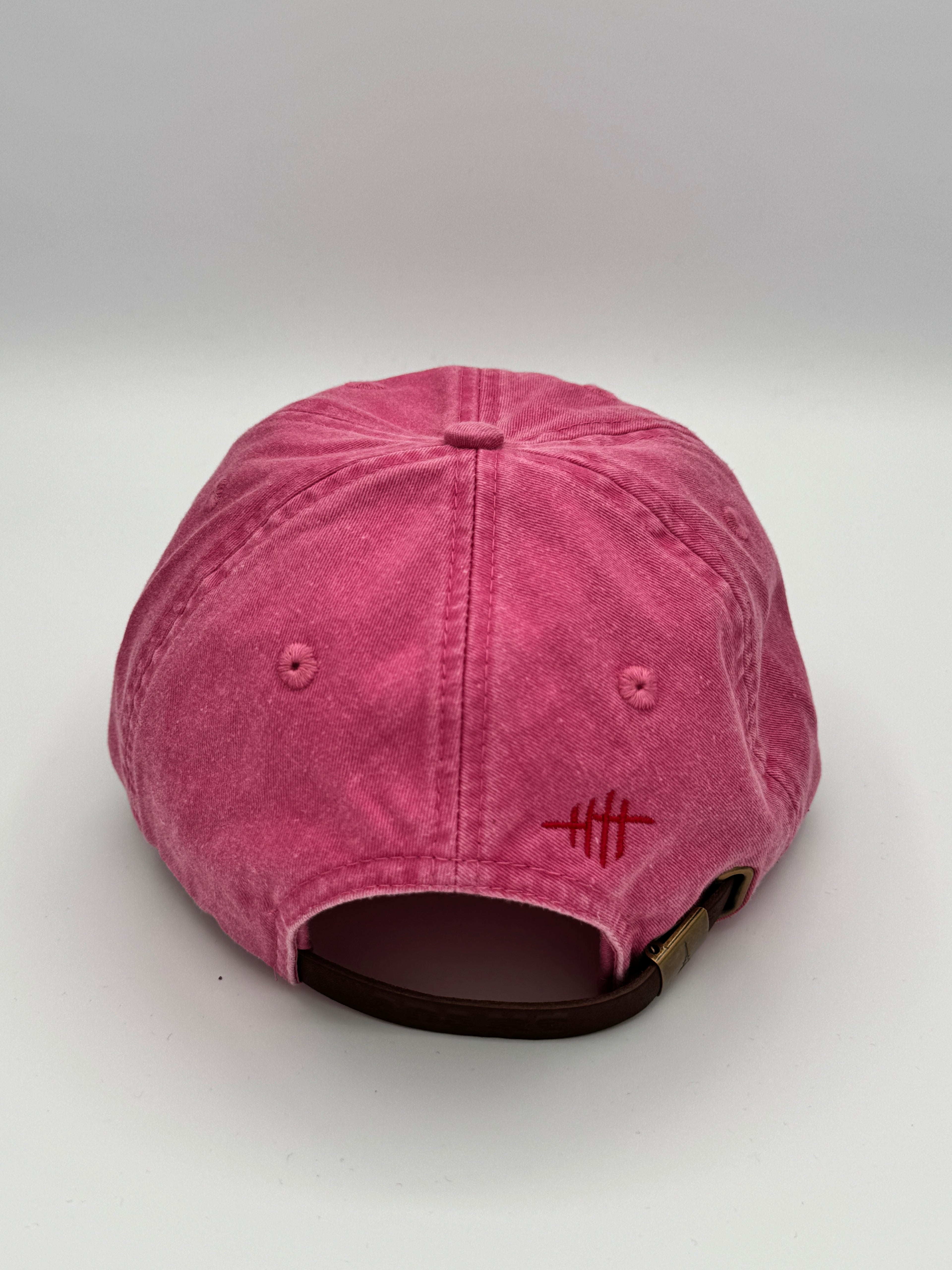 HH pink Chicago script hats