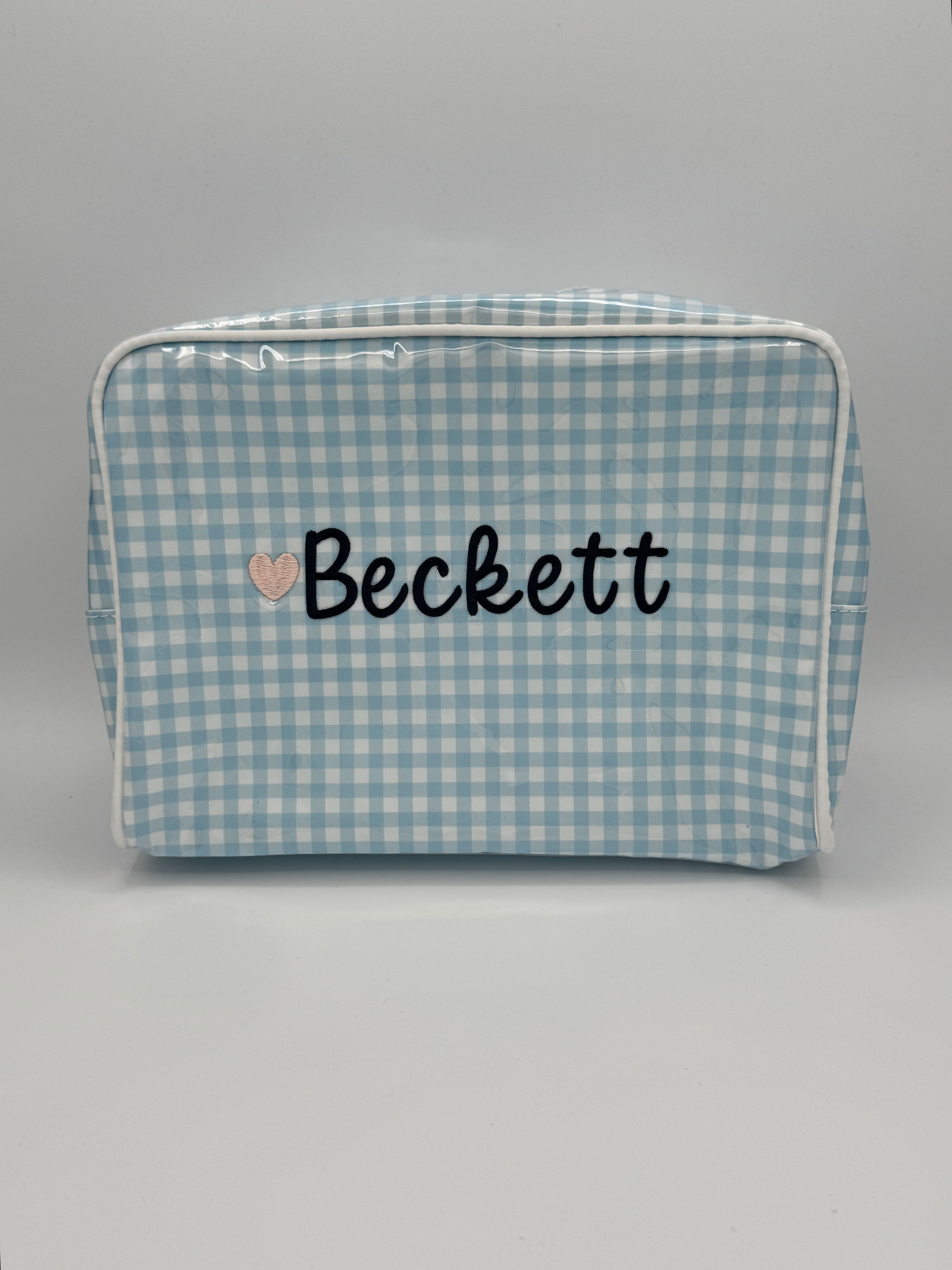 Glossy Patterned Toiletry Bag