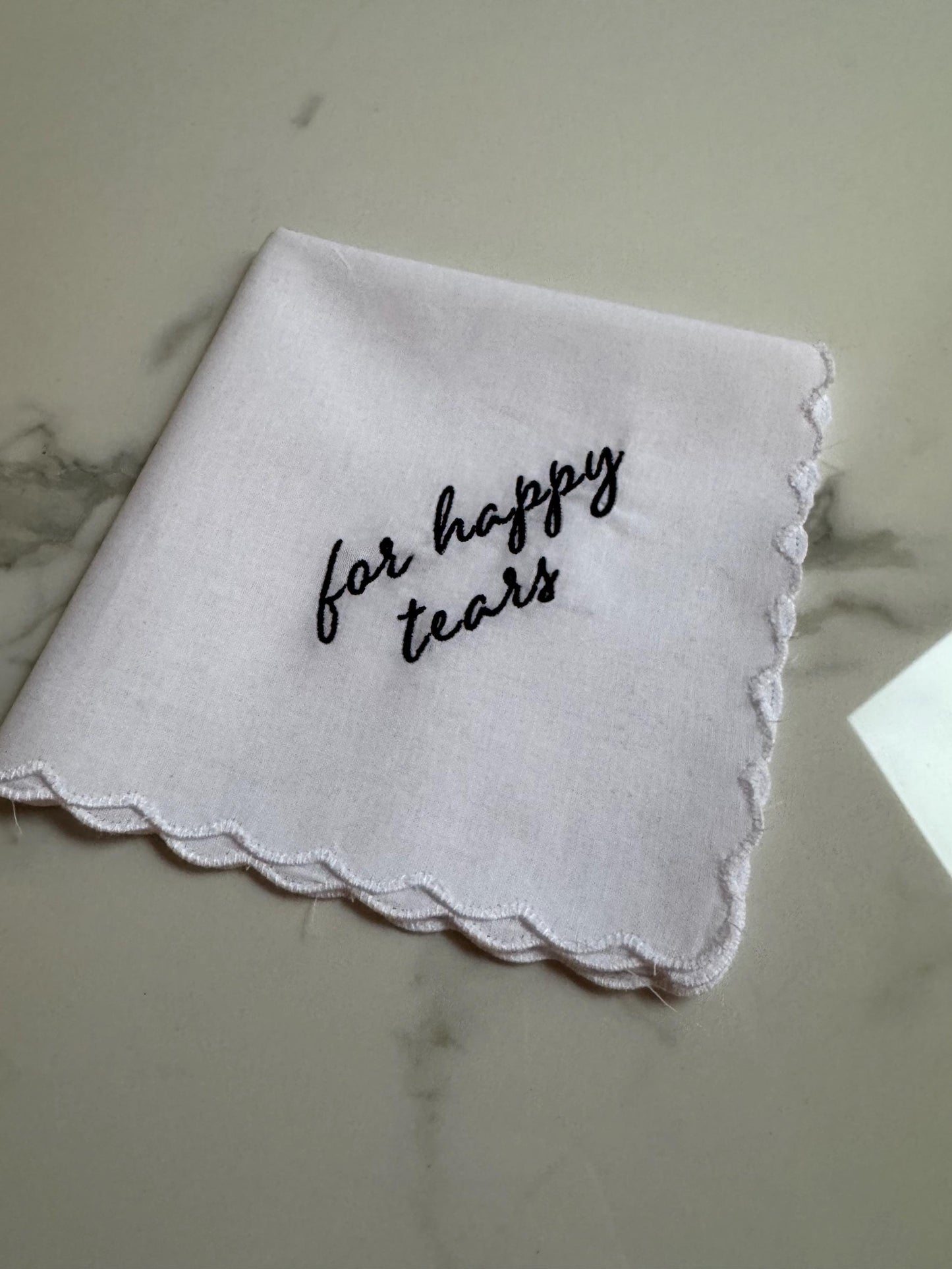 For Happy Tears Hankerchief