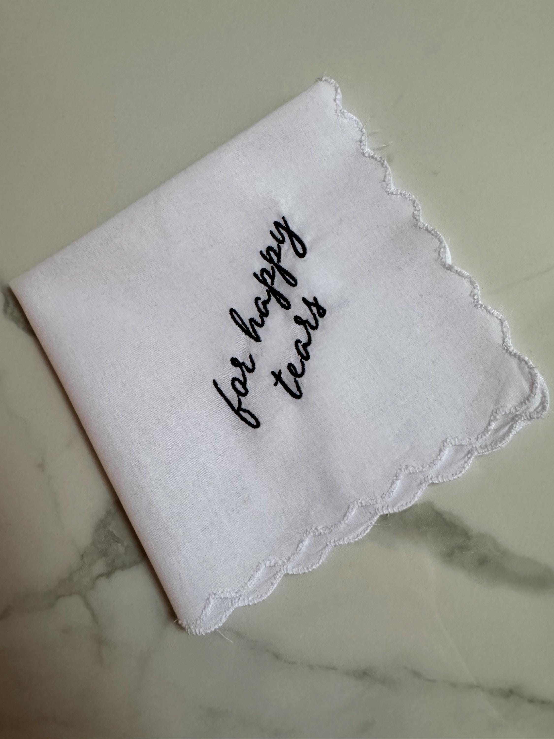 For Happy Tears Hankerchief