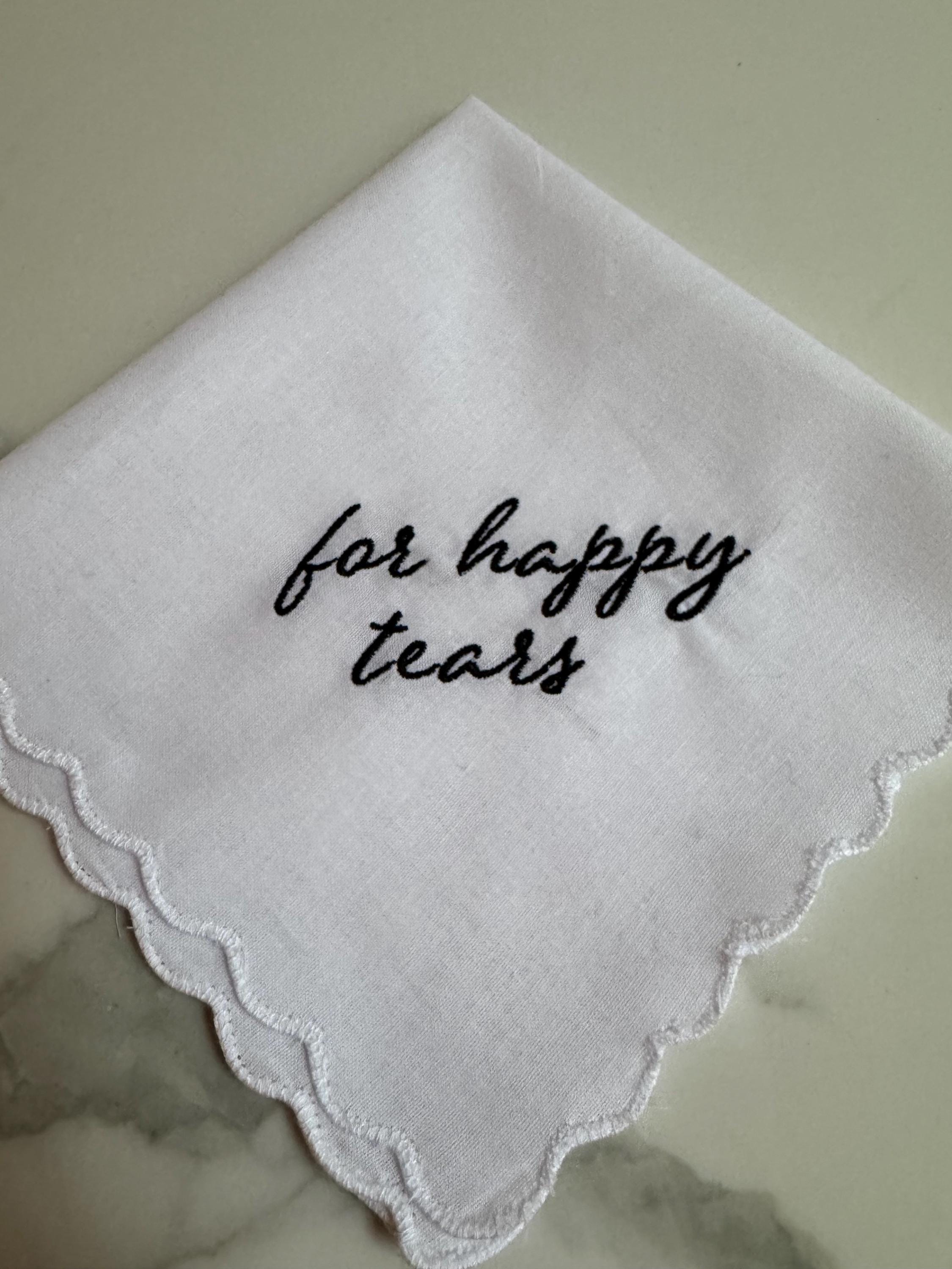 For Happy Tears Hankerchief