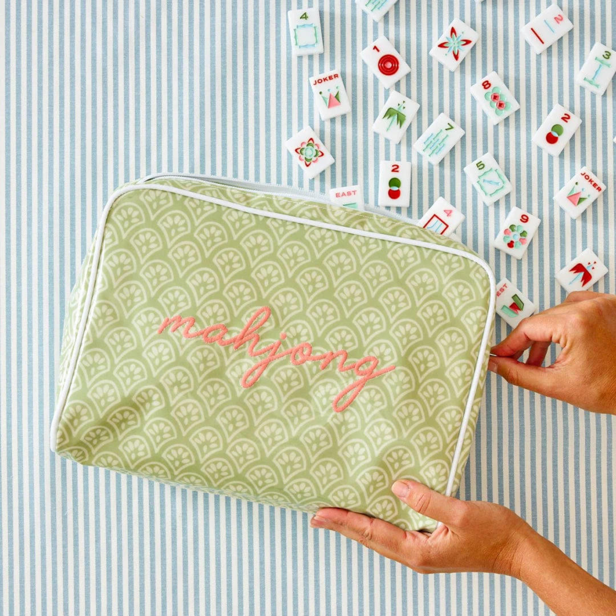 Glossy Patterned Toiletry Bag